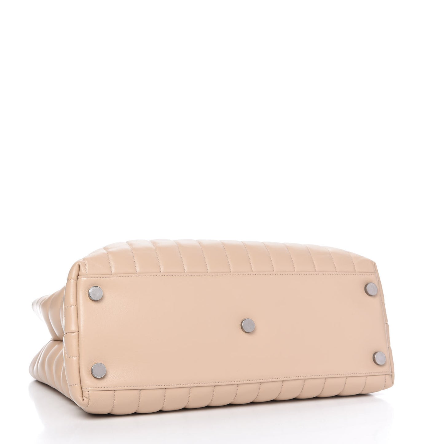 Calfskin Y Quilted Monogram Large Loulou Shopper Nude Powder
