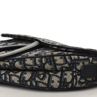 Christian Dior Oblique Saddle Bag Blue 9 of 9