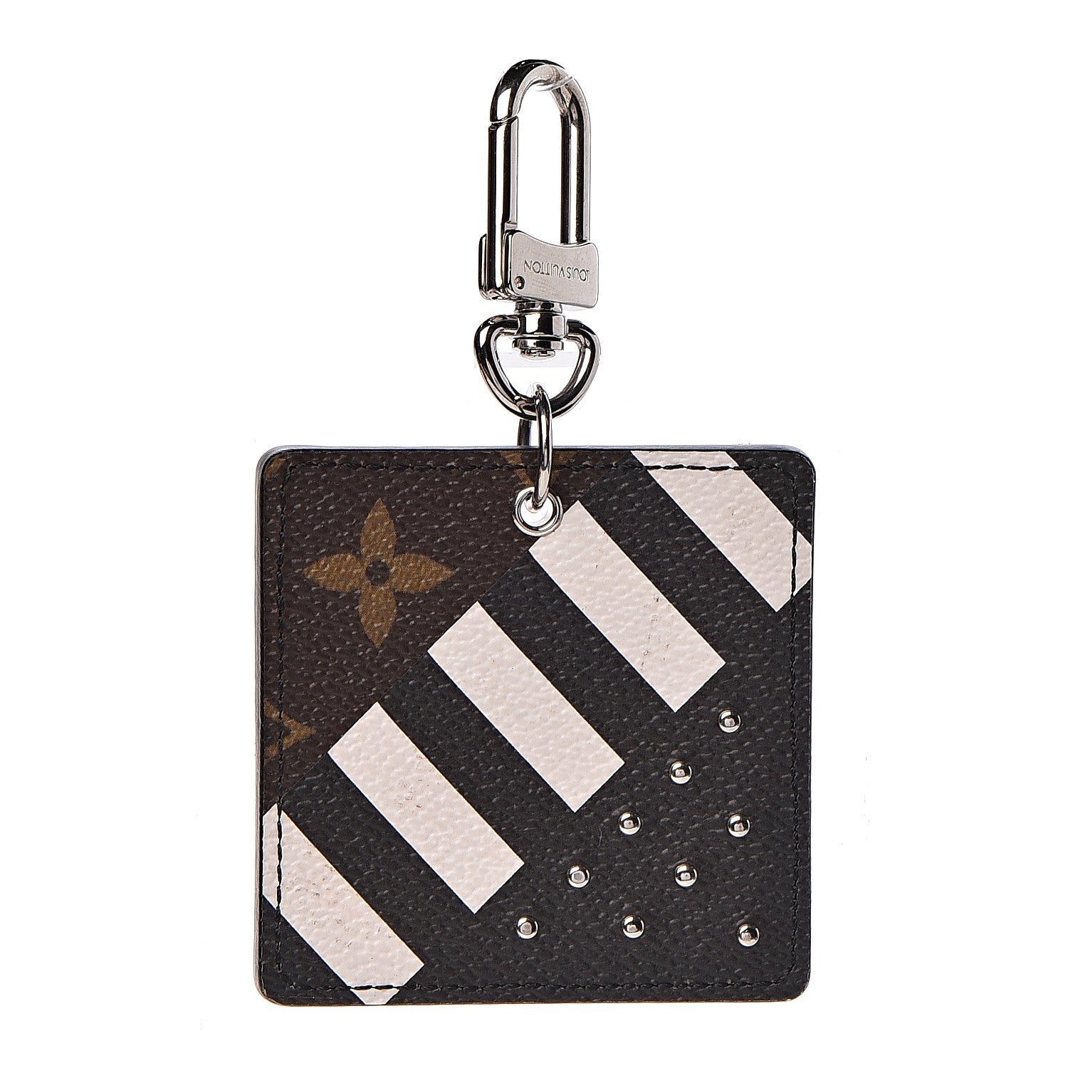Louis Vuitton Monogram Studded Key Holder Black 1 of 3