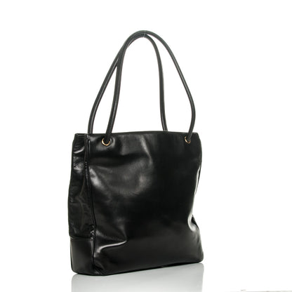 Chanel Lambskin CC Tote Black 3 of 8