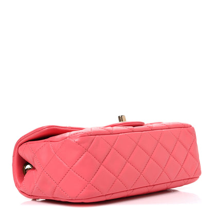 Chanel Lambskin Quilted Pearl Crush Mini Rectangular Flap Pink 4 of 10