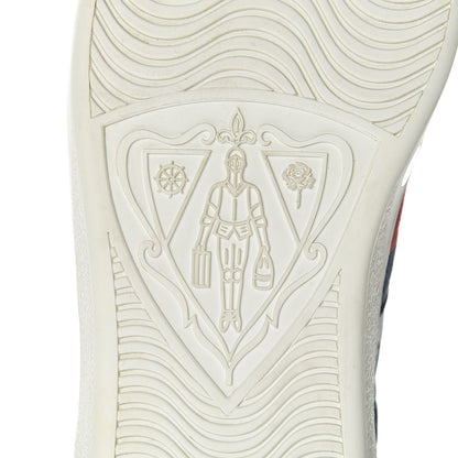 Gucci Guccissima Signature Web Mens Ace Sneakers 7 Melange Platinum 9 of 11