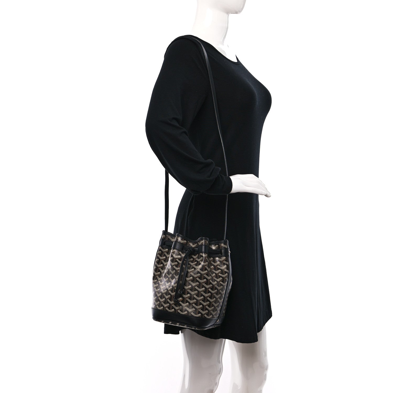 Goyard Goyardine Petit Flot Bucket Bag PM Black 2 of 7