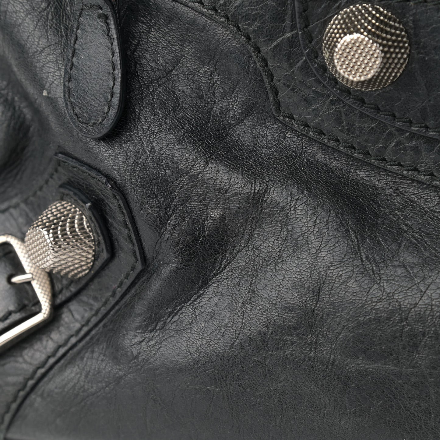 Agneau Giant 21 Silver Hardware Mid Day Black