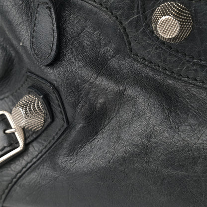 Balenciaga Agneau Giant 21 Silver Hardware Mid Day Black 12 of 13