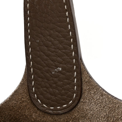 Hermes Taurillon Clemence Picotin Lock 18 PM Etoupe 12 of 13