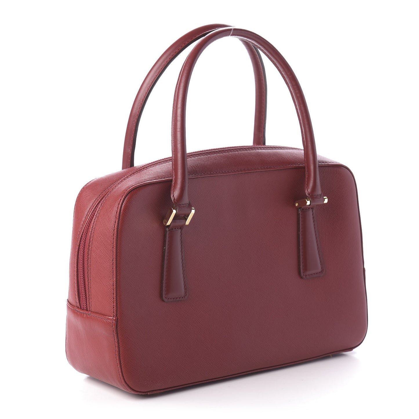 Textured Calfskin Tote Red