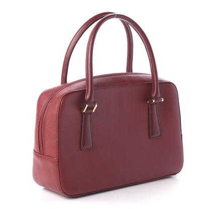 Burberry Textured Calfskin Tote Red 3 of 9