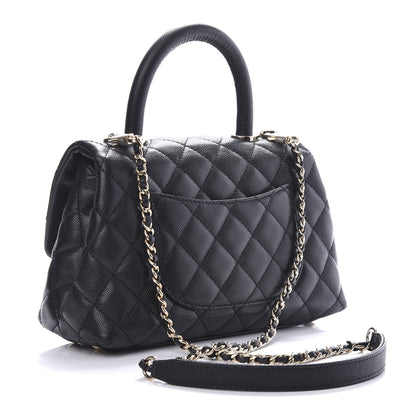 Chanel Caviar Quilted Mini Coco Handle Flap Black 3 of 10