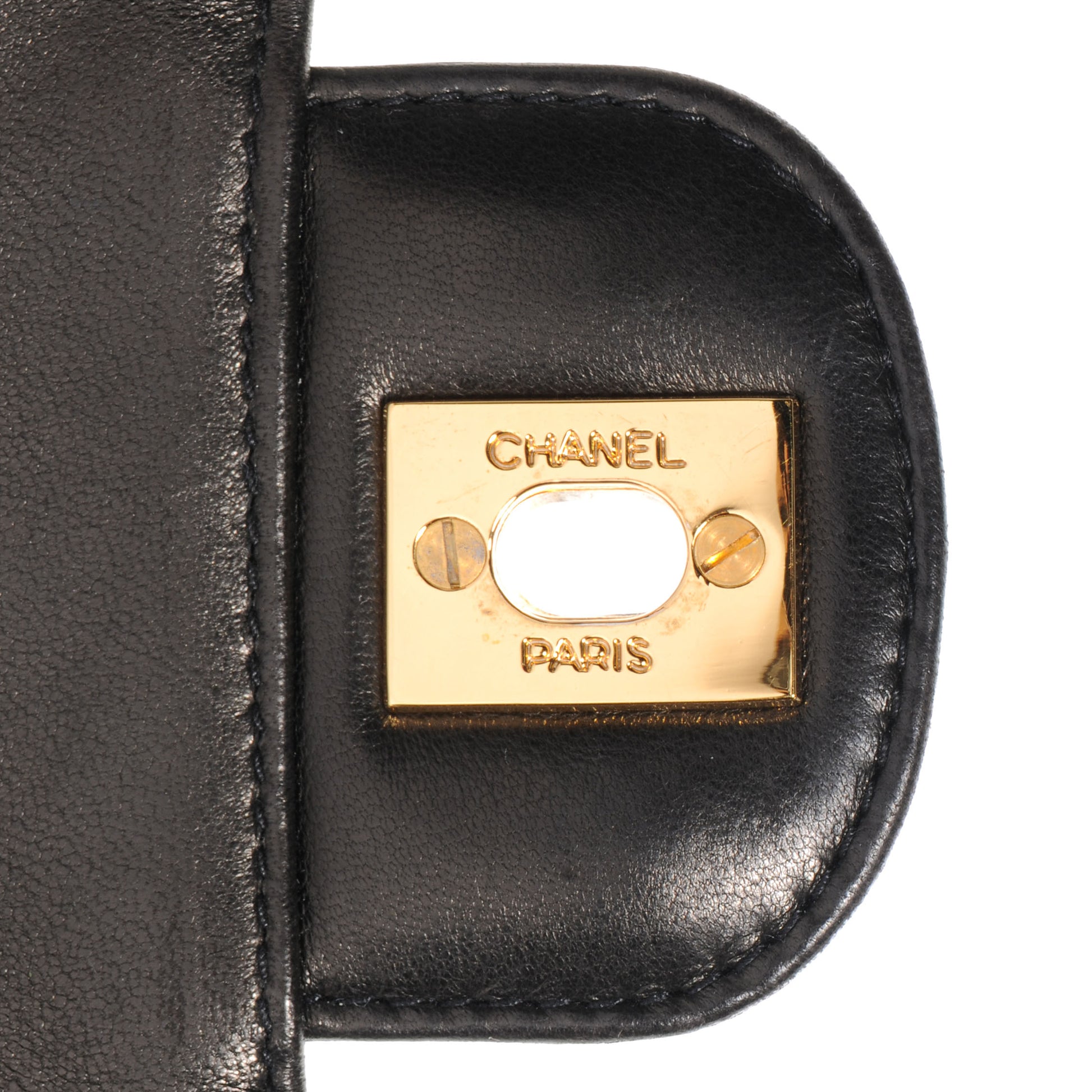 Chanel Lambskin Quilted Flap Camera Tassel Case Black 9 of 9