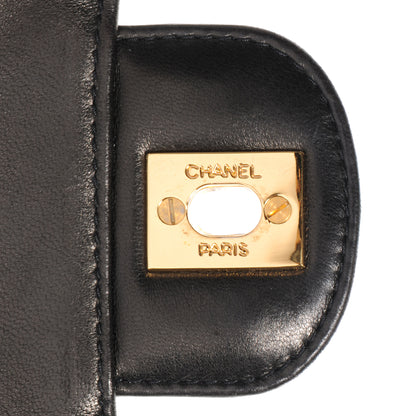Chanel Lambskin Quilted Flap Camera Tassel Case Black 9 of 9