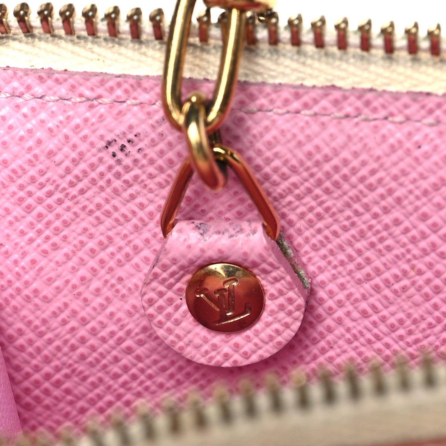 Louis Vuitton Monogram Multicolor Key Pouch White Litchi 7 of 7