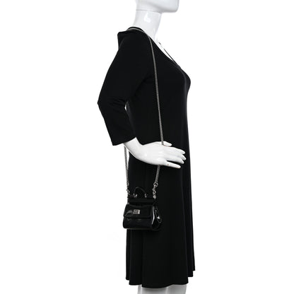 Dolce & Gabbana Vitello Lucido Micro Miss Sicily Satchel Black 2 of 9