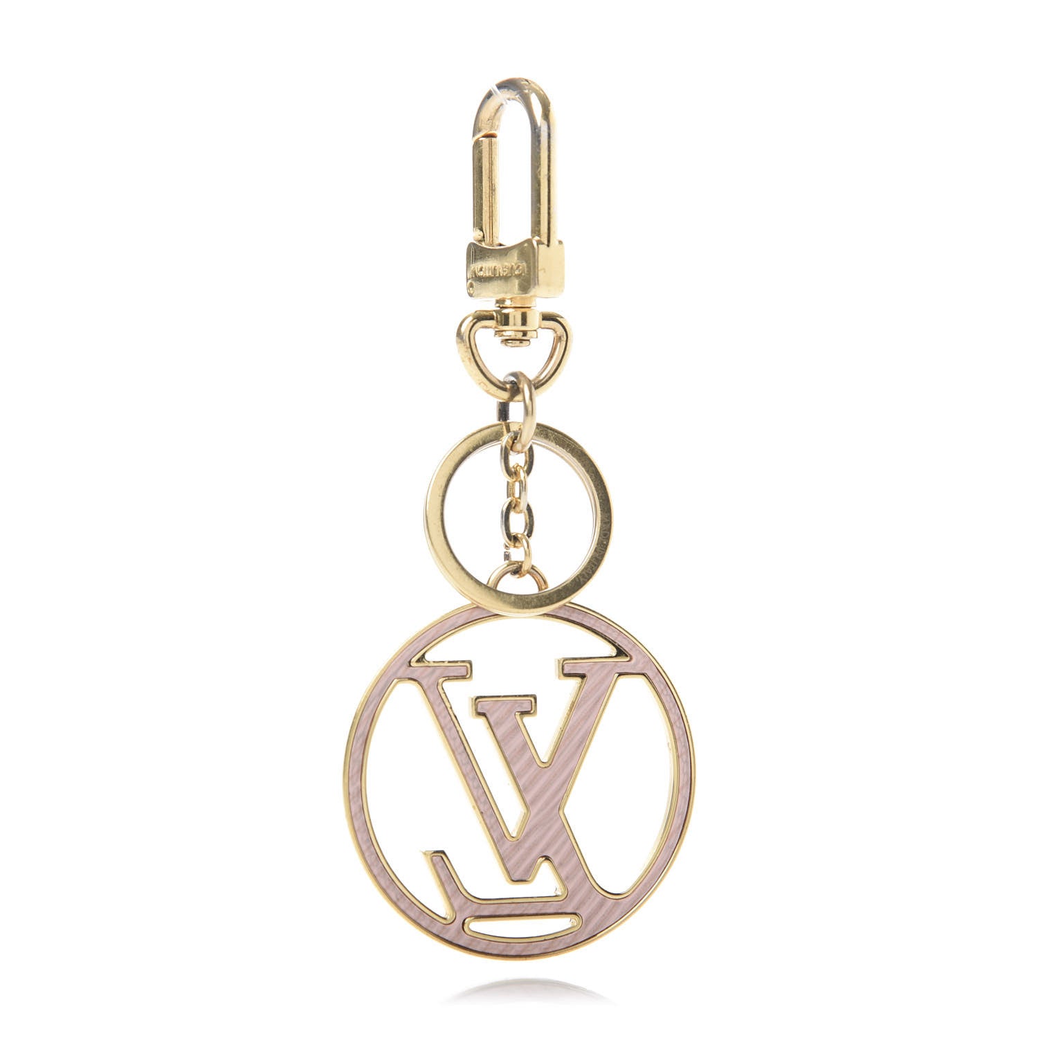 Louis Vuitton Epi LV Circle Bag Charm Key Holder Red Pink 2 of 4