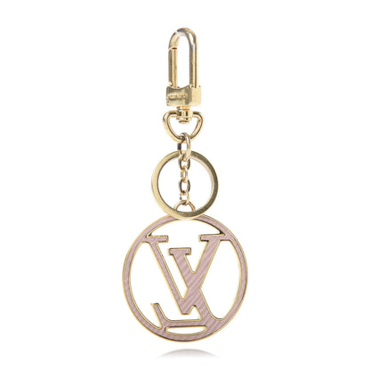 Louis Vuitton Epi LV Circle Bag Charm Key Holder Red Pink 2 of 4