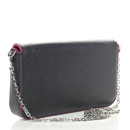 Louis Vuitton Epi Pochette Felicie Black Hot Pink 3 of 7