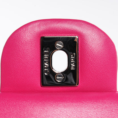 Chanel Patent Quilted Medium Double Flap Fuchsia 7 of 9