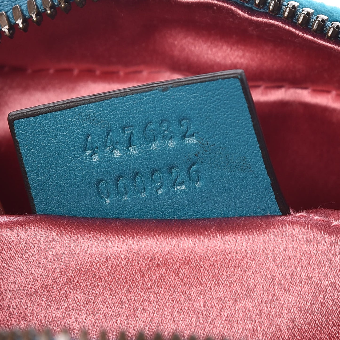 Velvet Matelasse Small GG Marmont Chain Shoulder Bag Pavone Cyan