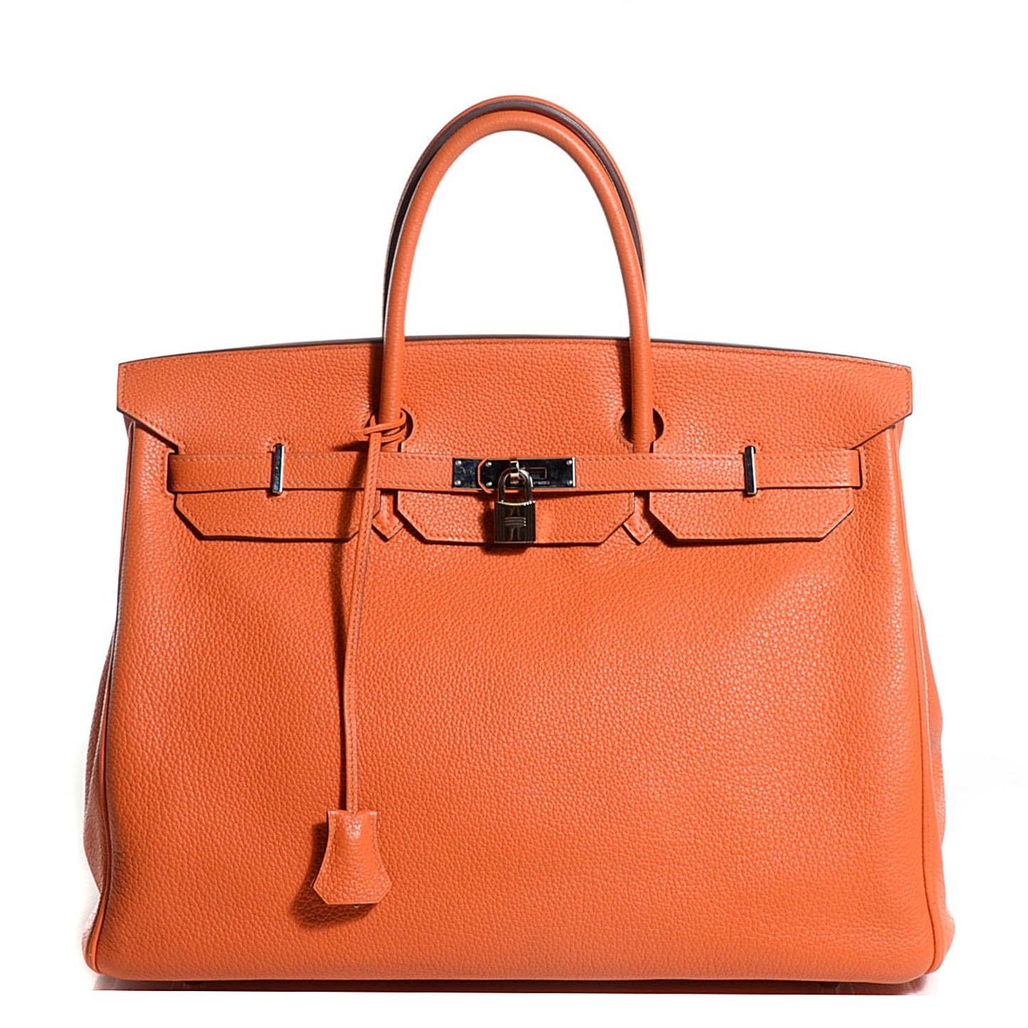 Taurillon Clemence Birkin 40 Orange