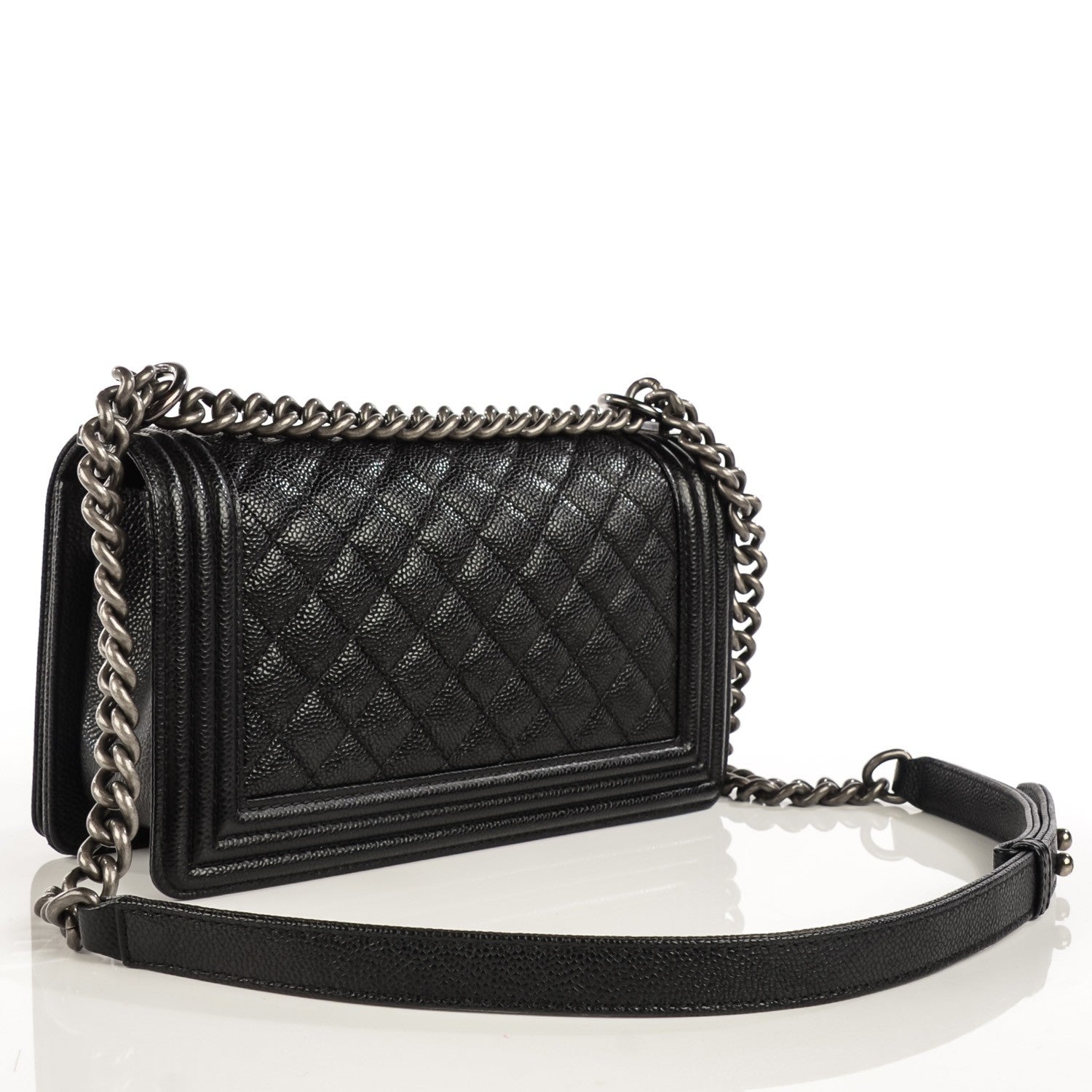 Chanel Caviar Quilted Medium Boy Flap Black 3 of 8