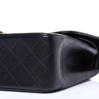 Chanel Caviar Quilted Jumbo Double Flap Black 7 of 12