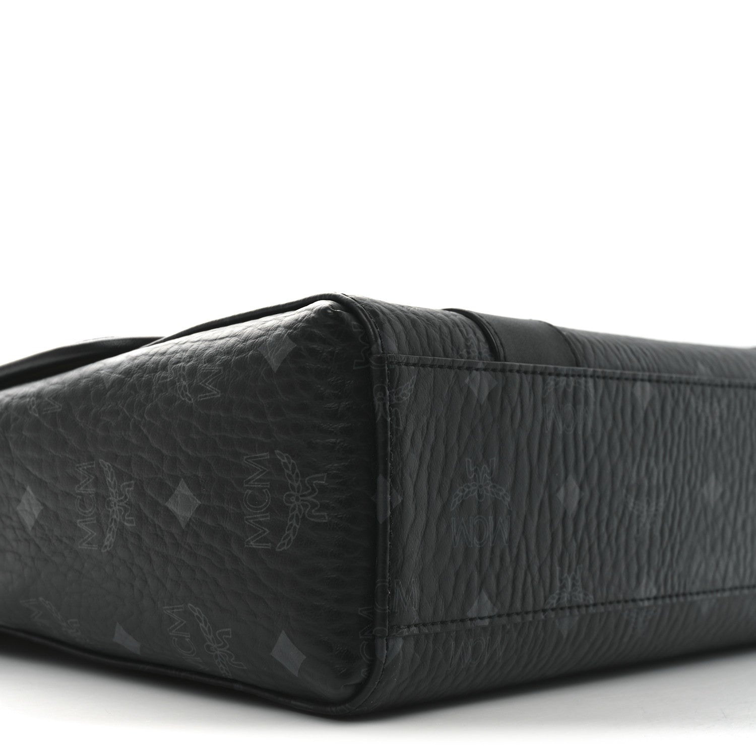 MCM Visetos Medium Aren Messenger Bag Black 8 of 9