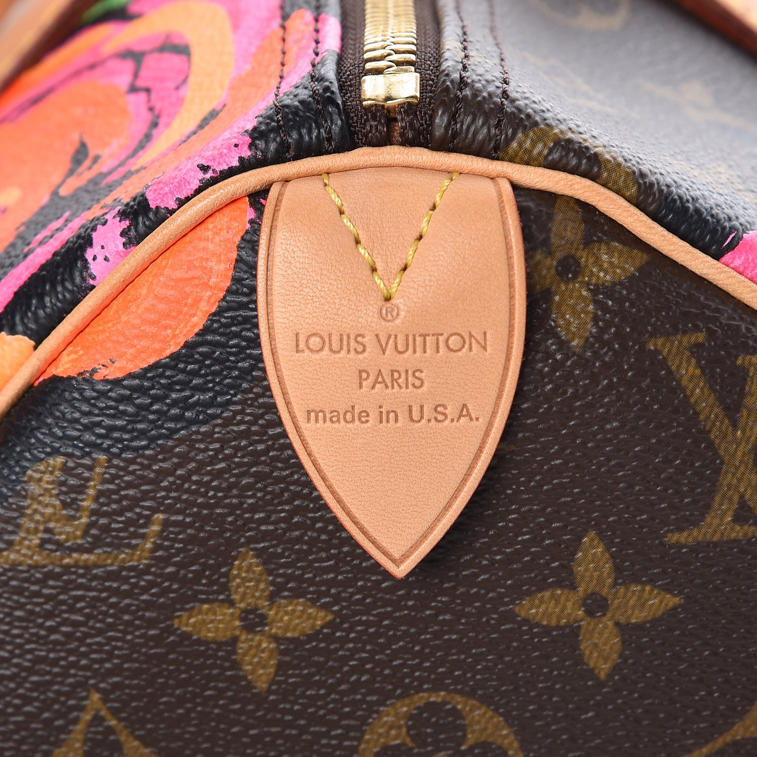 Louis Vuitton Monogram Roses Speedy 30 6 of 9