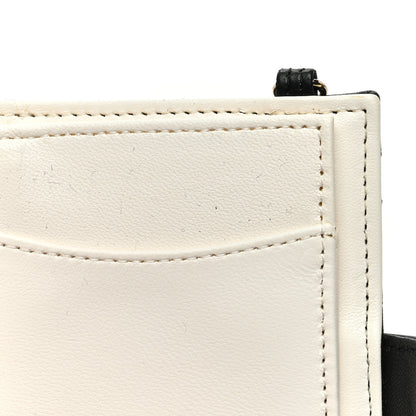 Chanel Lambskin Quilted Book Card Holder on Chain Black 10 of 11