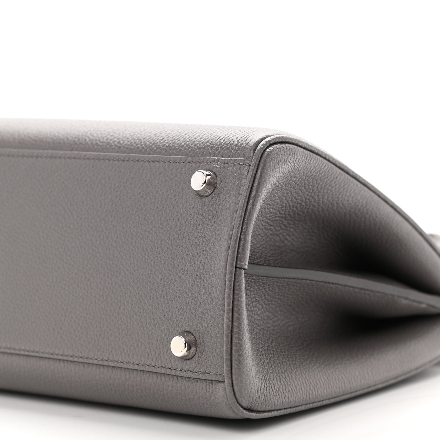 Gucci Grainy Calfskin Small Zumi Top Handle Bag Dusty Grey 11 of 12