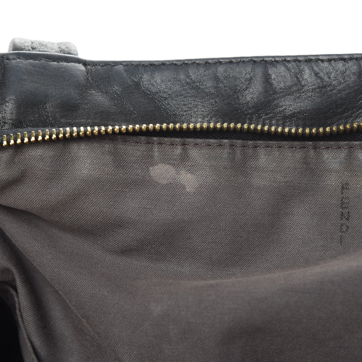 Metallic Nubuck Medium Chains Tote Black