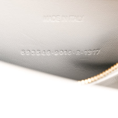 Balenciaga Shiny Calfskin Crocodile Embossed Small Hourglass Top Handle Bag White 7 of 10