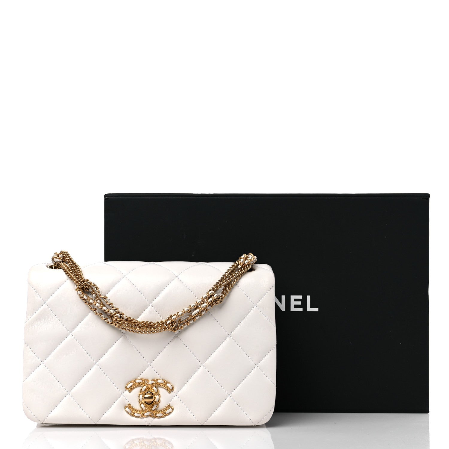 Chanel Lambskin Quilted Small Flap Bag White 9 of 9