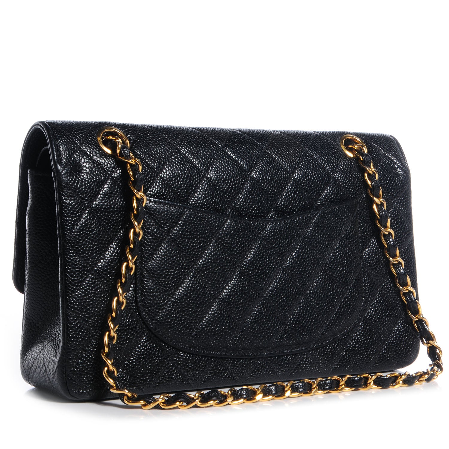 Chanel Caviar Quilted Medium Double Flap Black 3 of 8