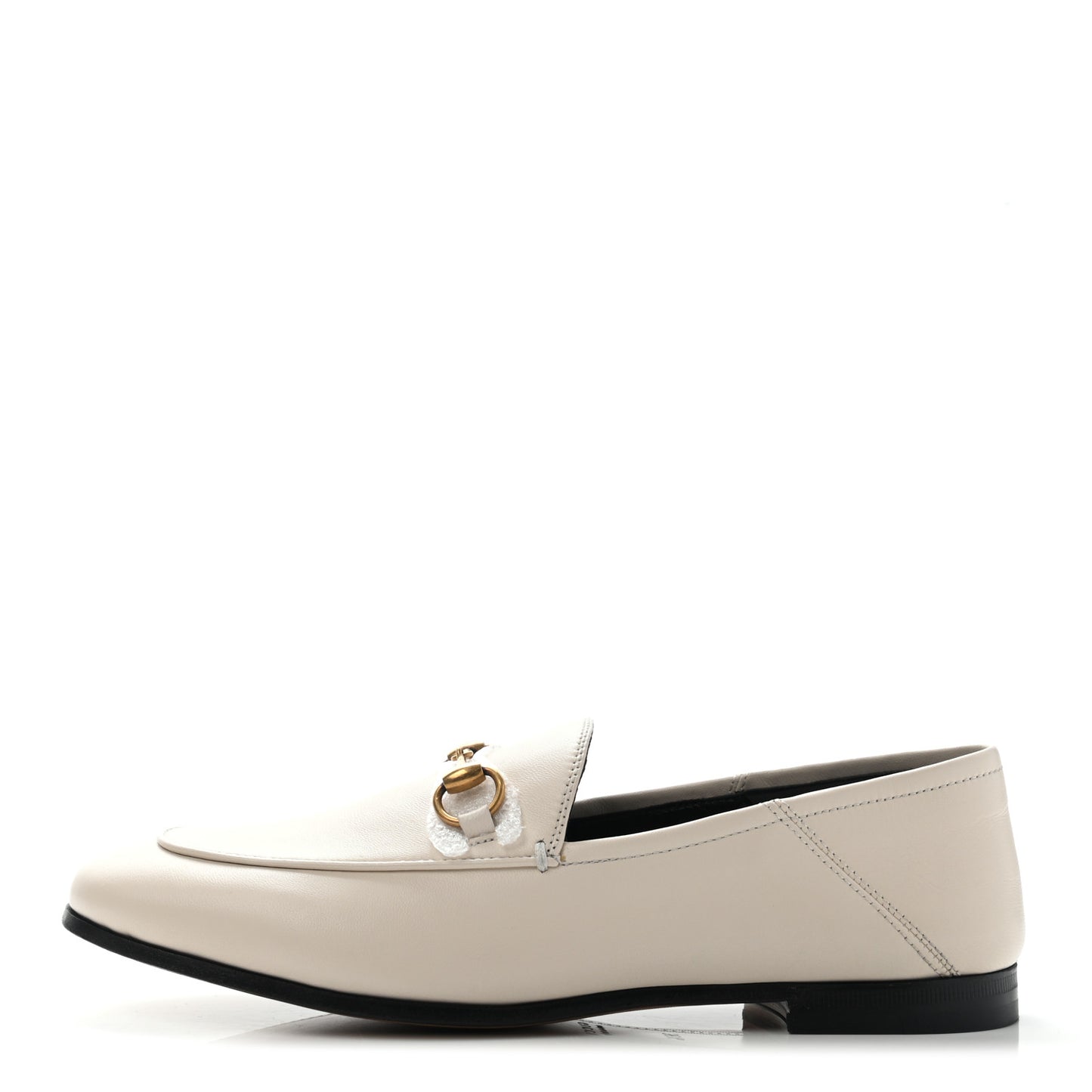 Lambskin Womens Brixton Horsebit Loafers 36.5 Mystic White
