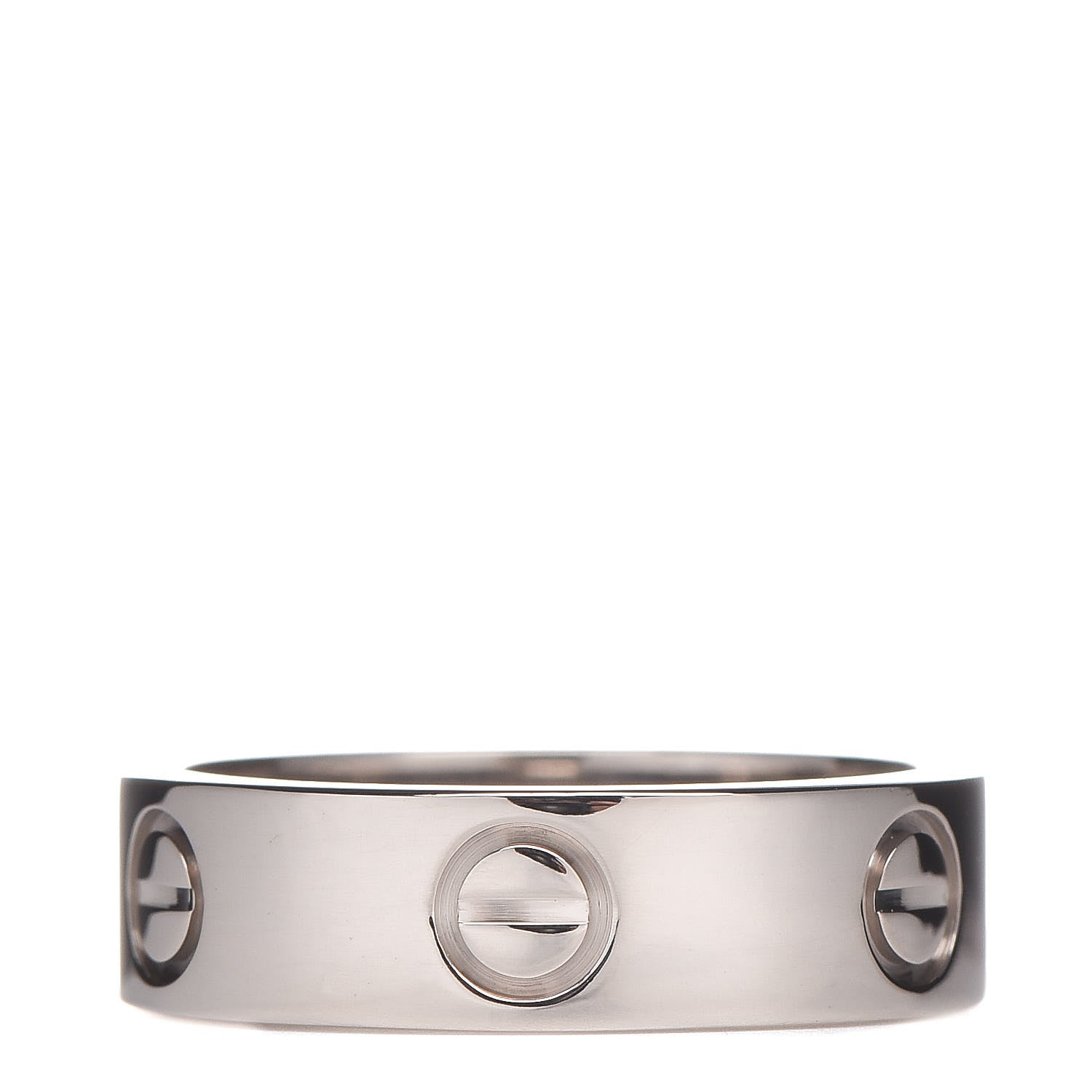 Cartier 18K White Gold 5.5mm LOVE Ring 53 6.25 1 of 4