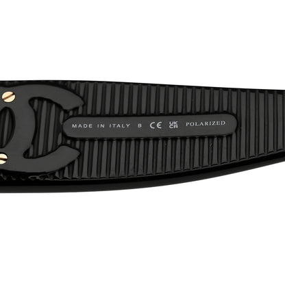 Chanel Square Polarized CC Sunglasses 5494-A Black 5 of 8