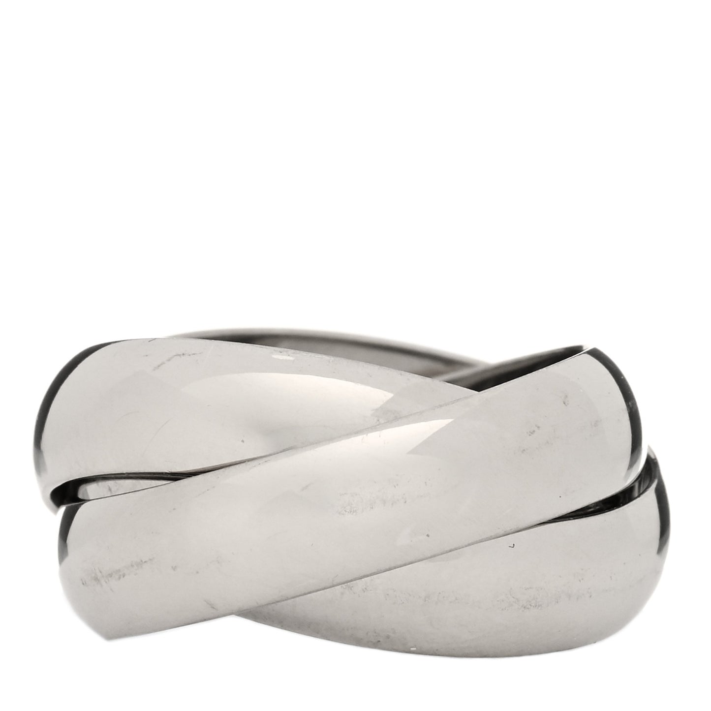 18K White Gold Large Trinity Ring 51 5.75