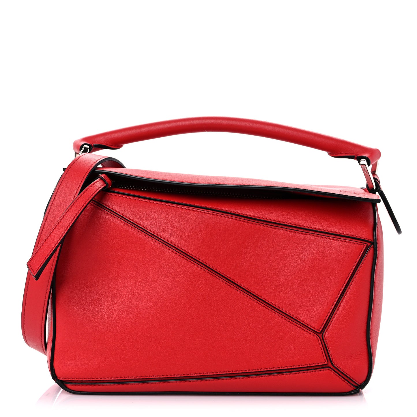 Calfskin Small Puzzle Bag Scarlet