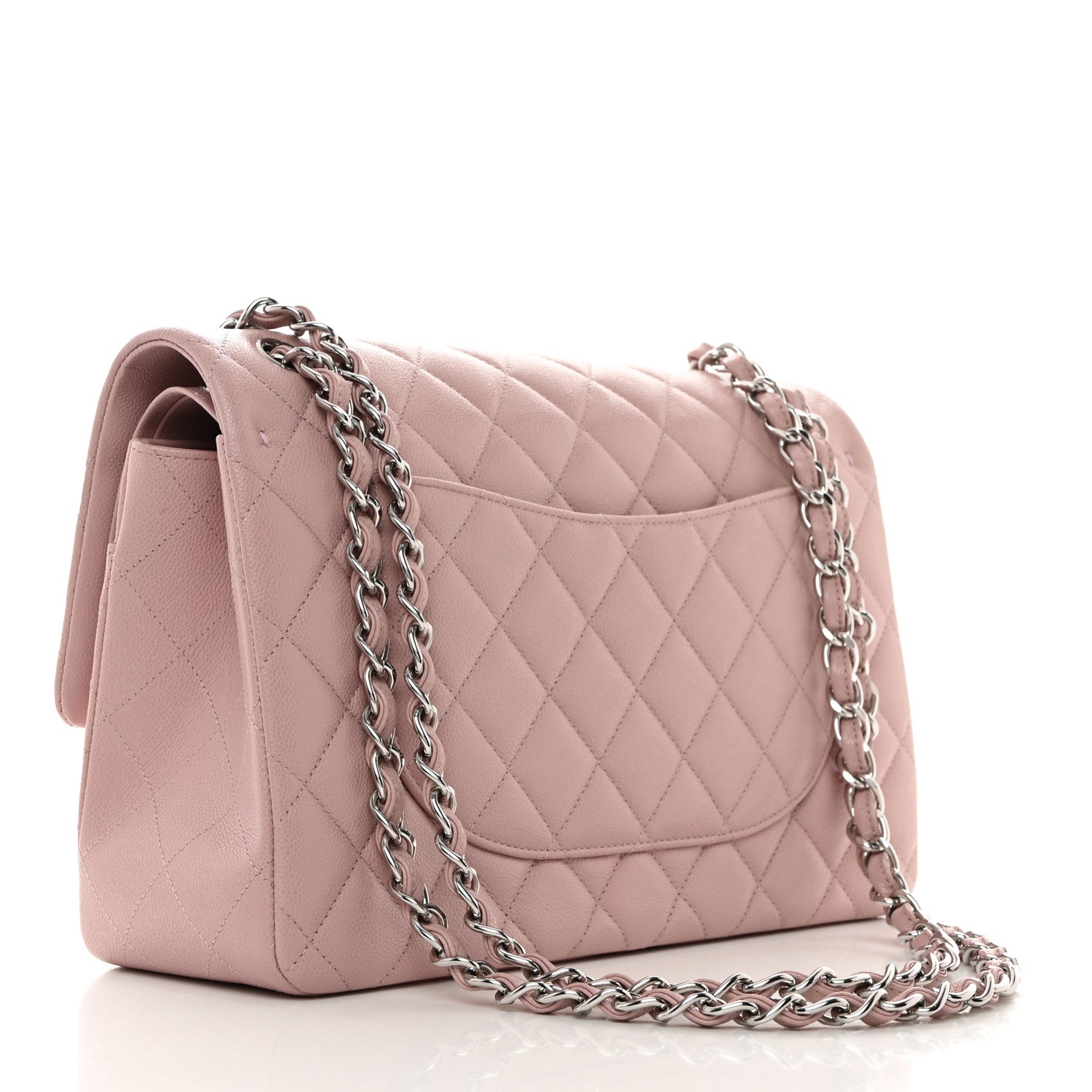 Chanel Caviar Quilted Jumbo Double Flap Light Purple 2 of 10