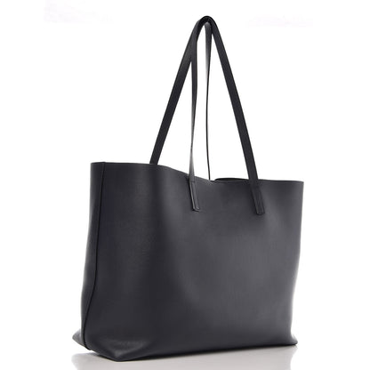 Saint Laurent Calfskin Large Shopping Tote Deep Marine 4 of 12
