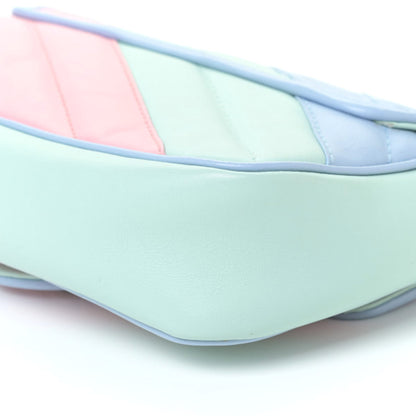 Gucci Calfskin Matelasse Diagonal Super Mini GG Marmont Shoulder Bag Multicolor Pastel 9 of 9