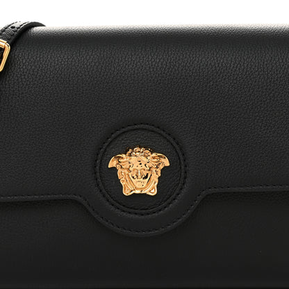 Versace Grained Calfskin La Medusa Crossbody Bag Black 7 of 10