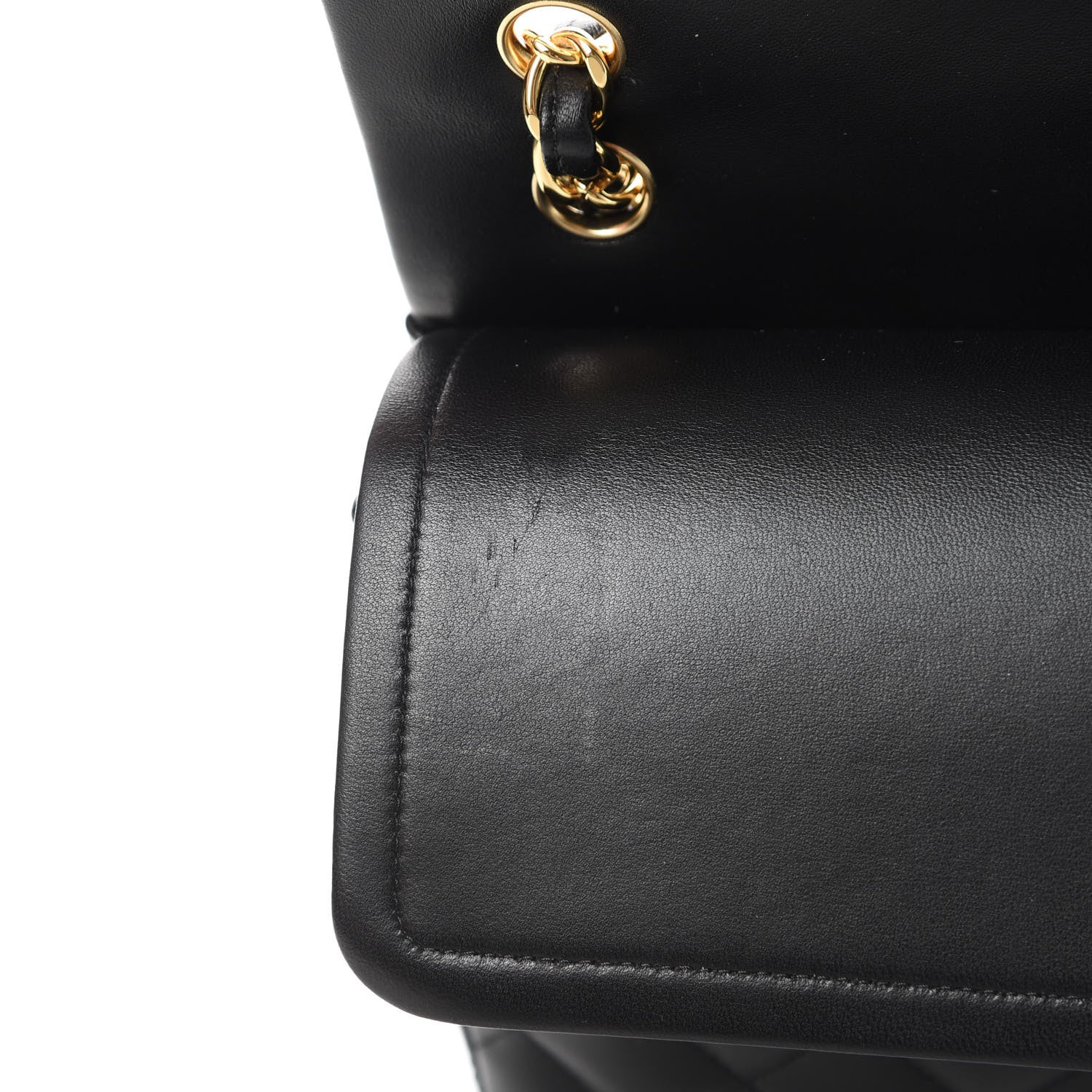 Chanel Lambskin Quilted Jumbo Double Flap Black 13 of 14