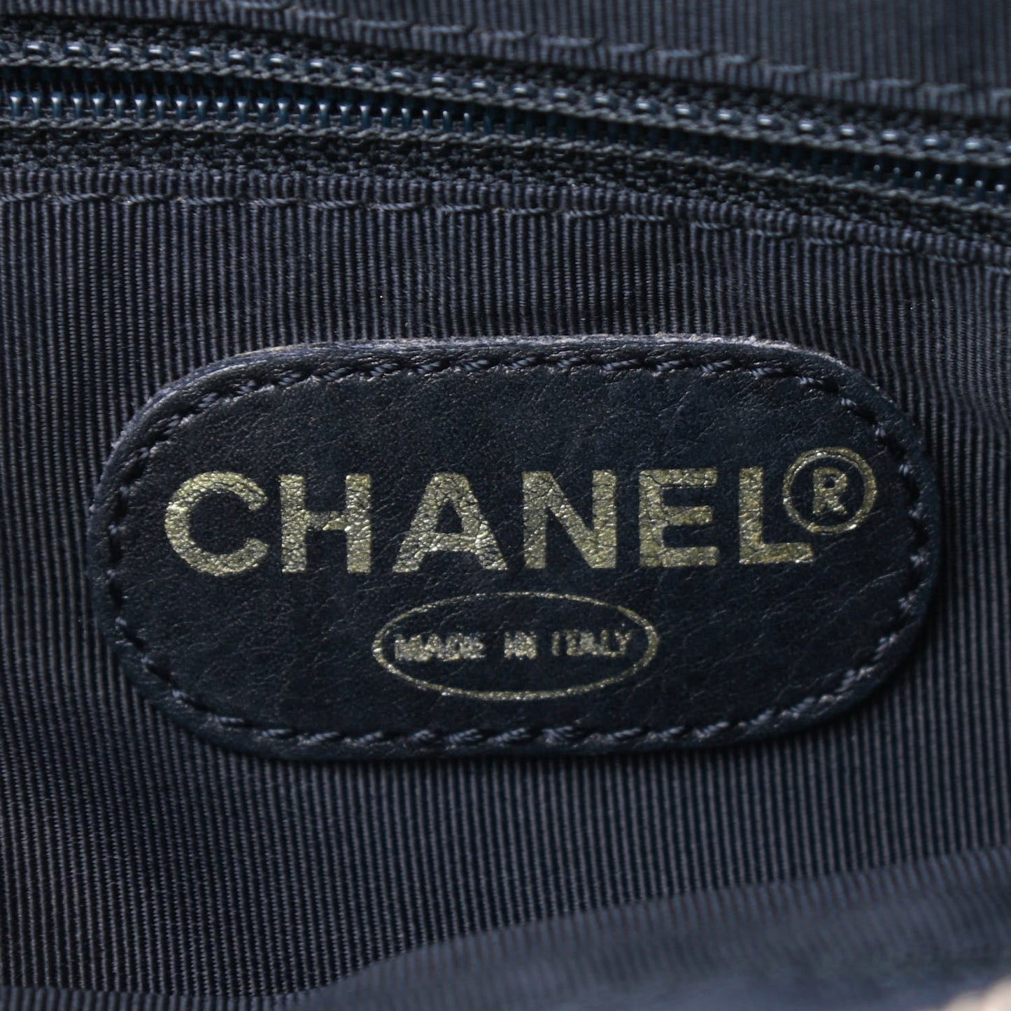 Caviar Quilted CC Shopping Tote Black