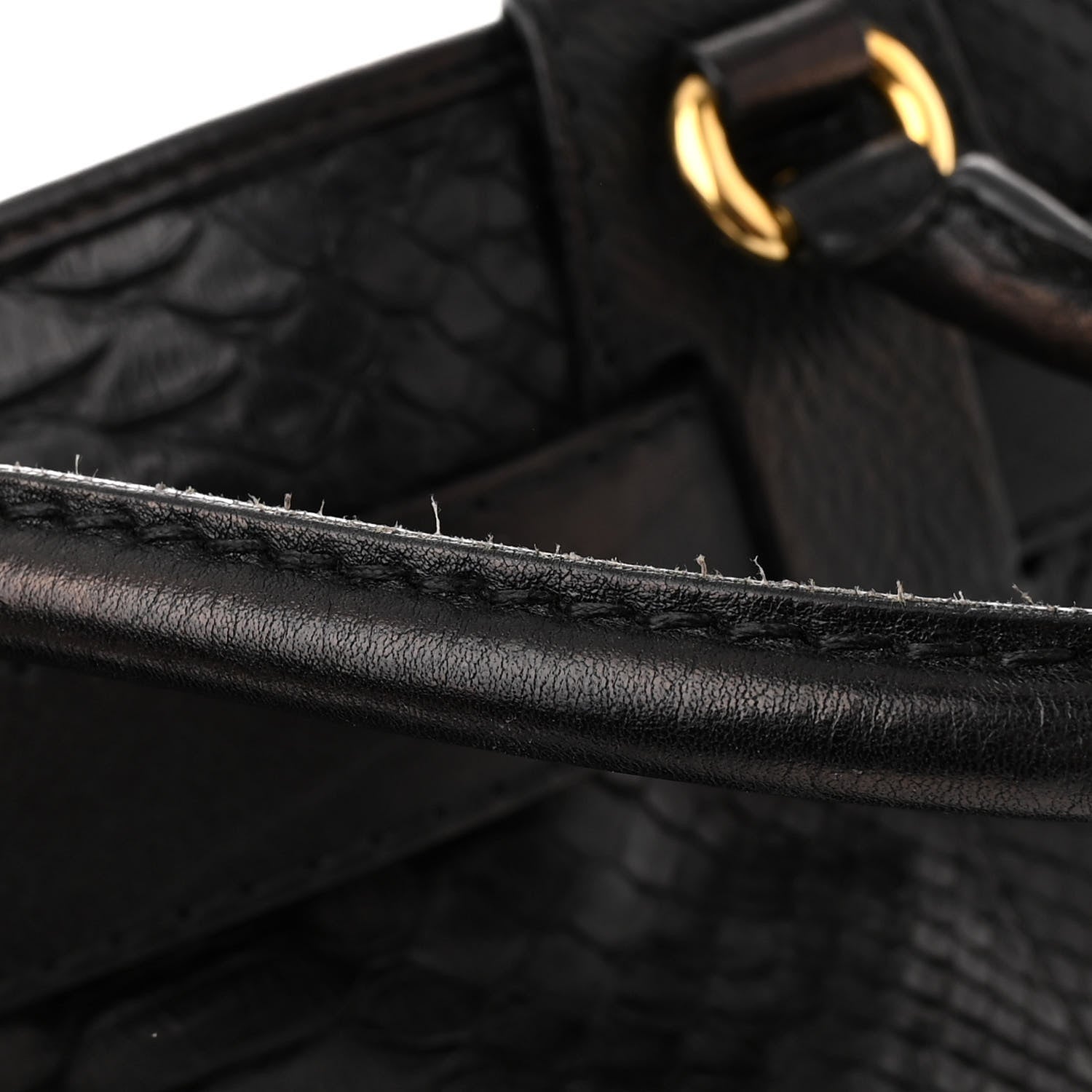 Gucci Snakeskin Large GG Running Tote Black 15 of 18