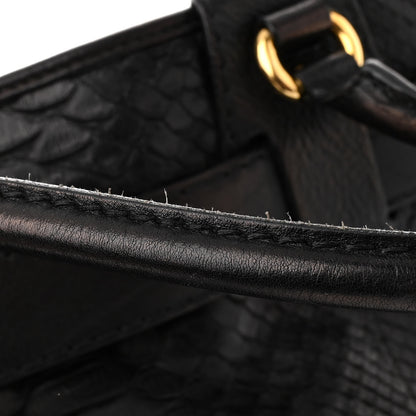 Gucci Snakeskin Large GG Running Tote Black 15 of 18