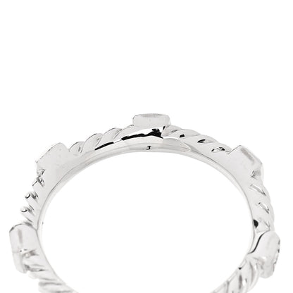 David Yurman 18K White Gold Diamond 2mm Cable Collectibles Stack Band Ring 50 5.25 5 of 6