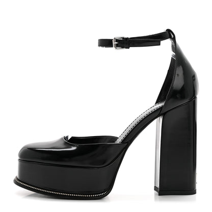 Louis Vuitton Patent Fame Platform Pumps 38.5 Black 1 of 8