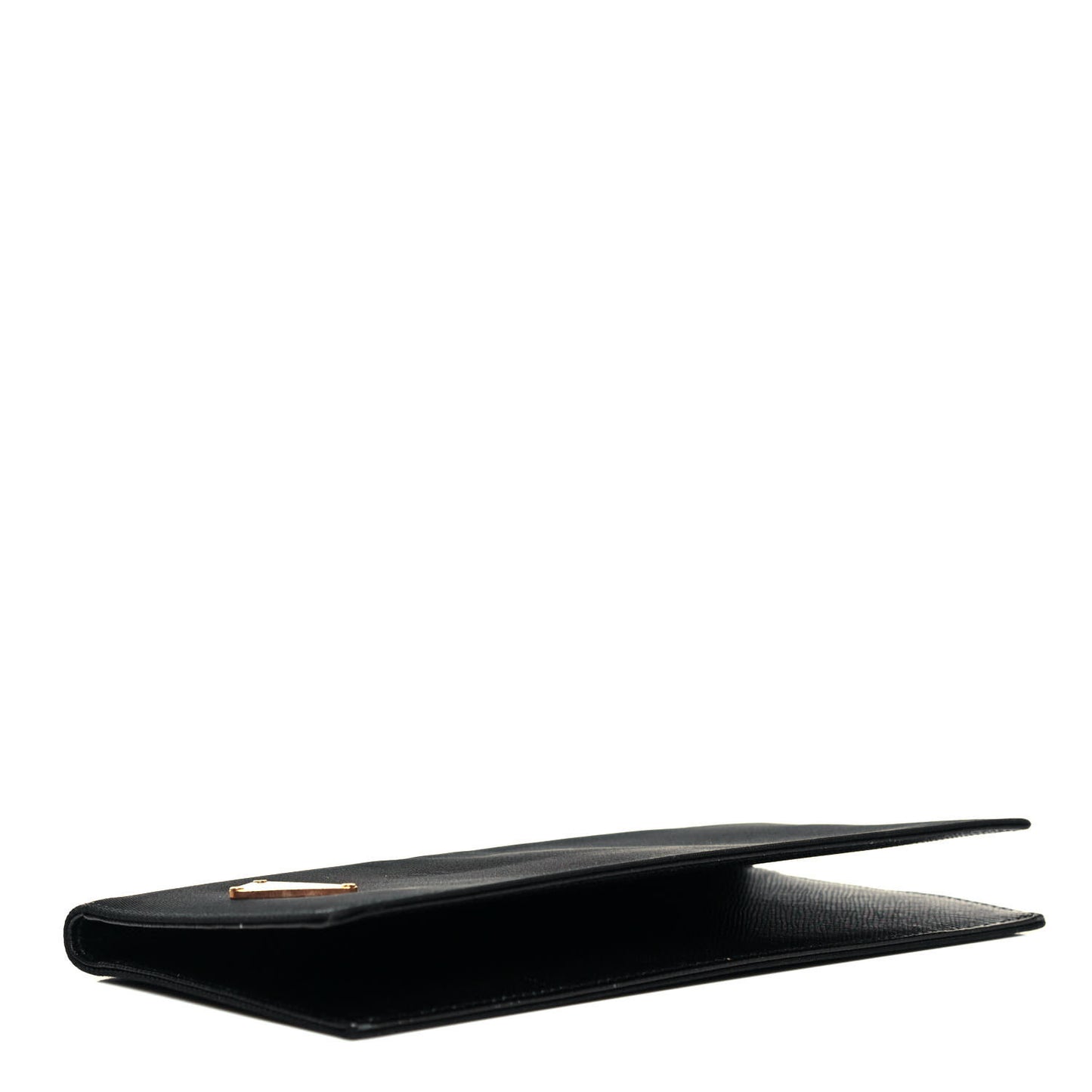 Nylon Saffiano Checkbook Cover Black