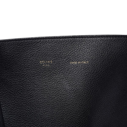 Celine Soft Grained Calfskin Medium Belt Cabas Phantom Black 6 of 16